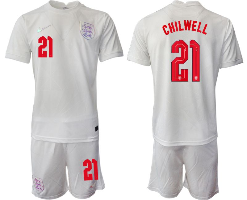 Cheap Men 2022 World Cup National Team England home white 21 Soccer Jersey
